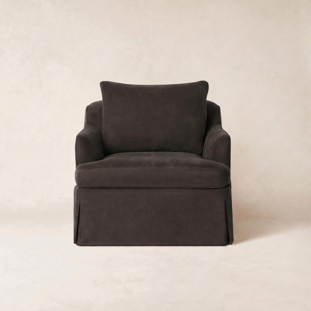 Sessel mit belgischem Leinenbezug