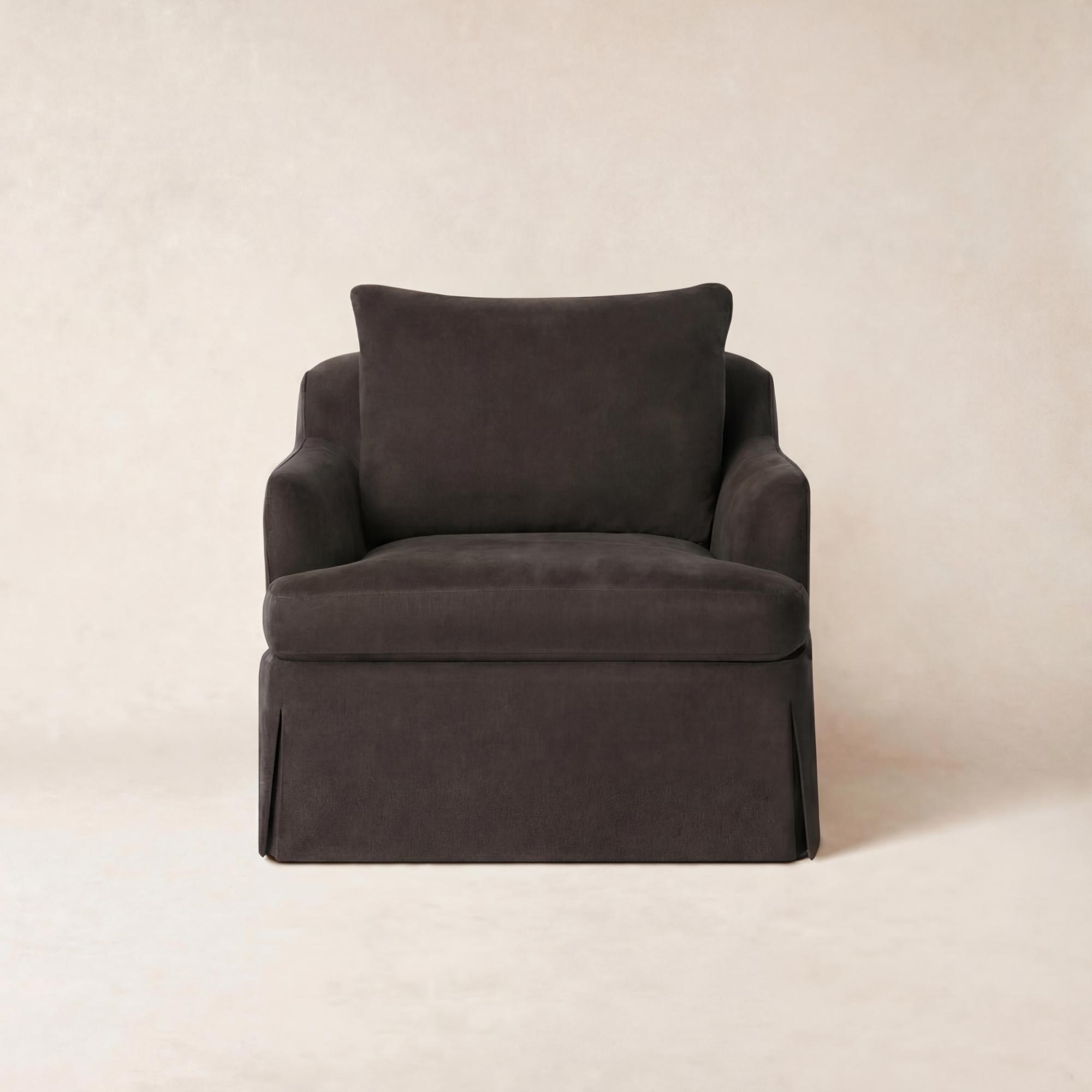 Sessel mit belgischem Leinenbezug