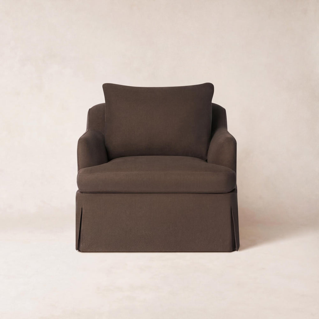 Sessel mit belgischem Leinenbezug