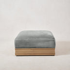 Architektonischer Woll-Mohair-Ottomane