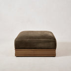 Architektonischer Woll-Mohair-Ottomane