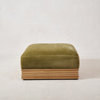 Architektonischer Woll-Mohair-Ottomane