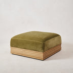 Architektonischer Woll-Mohair-Ottomane