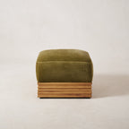 Architektonischer Woll-Mohair-Pouf