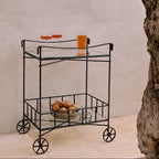Outdoor-Barwagen – Schwarzer Rahmen