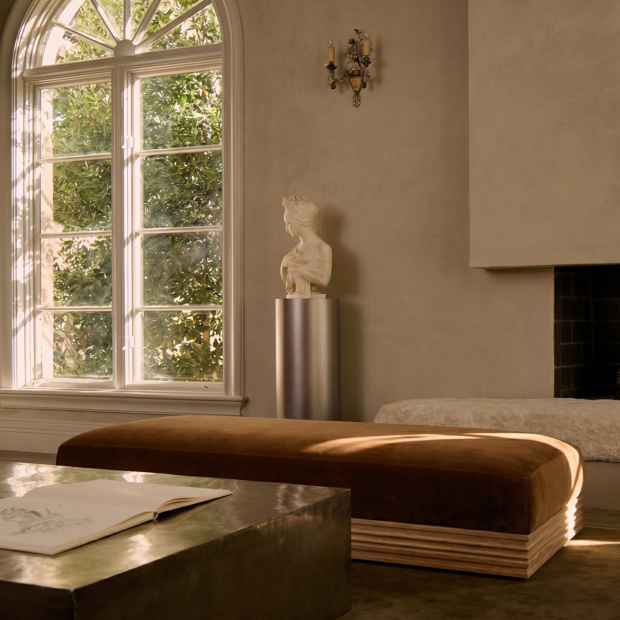 Architektonische Wolle Mohair Tagesliege