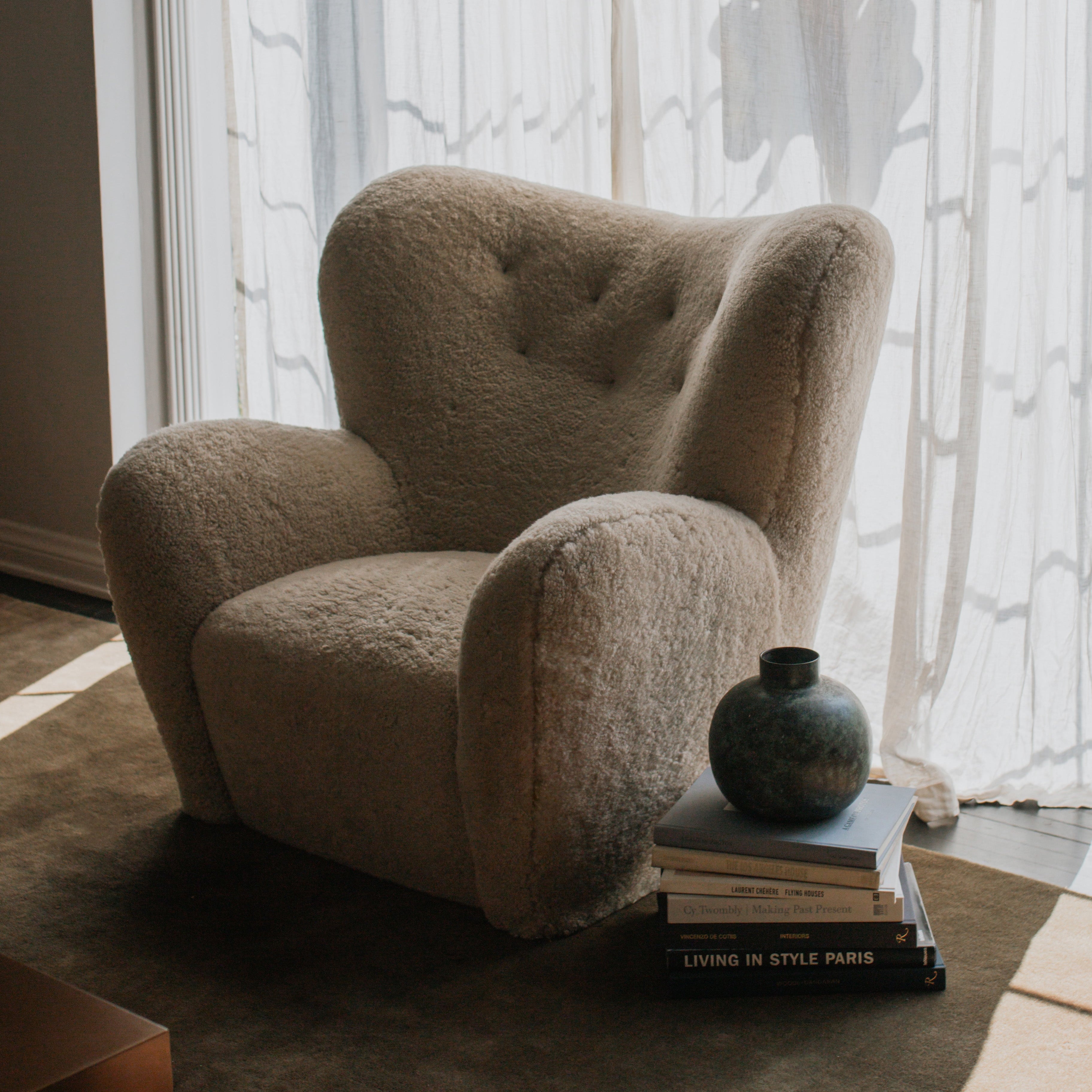 Loungesessel – Bone Shearling