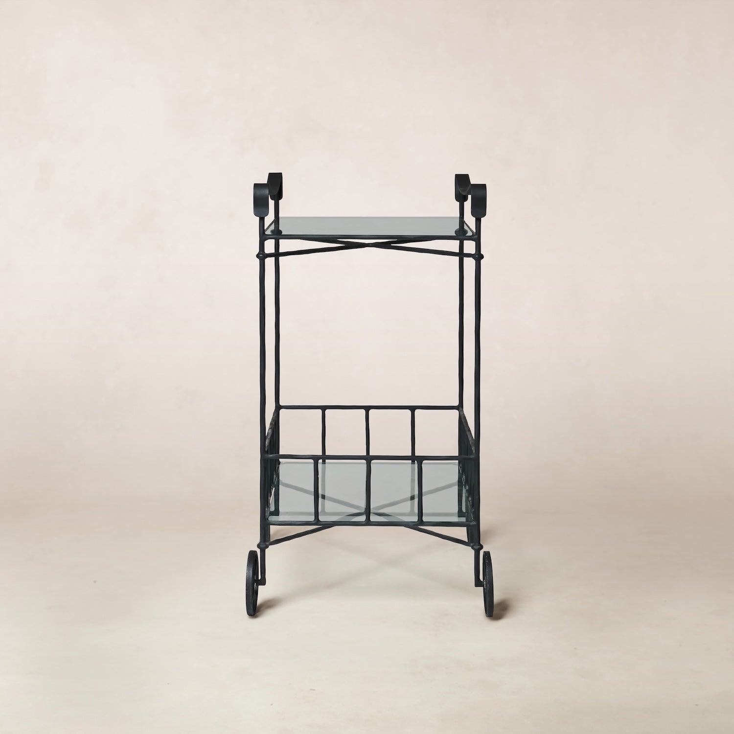 Outdoor-Barwagen – Schwarzer Rahmen