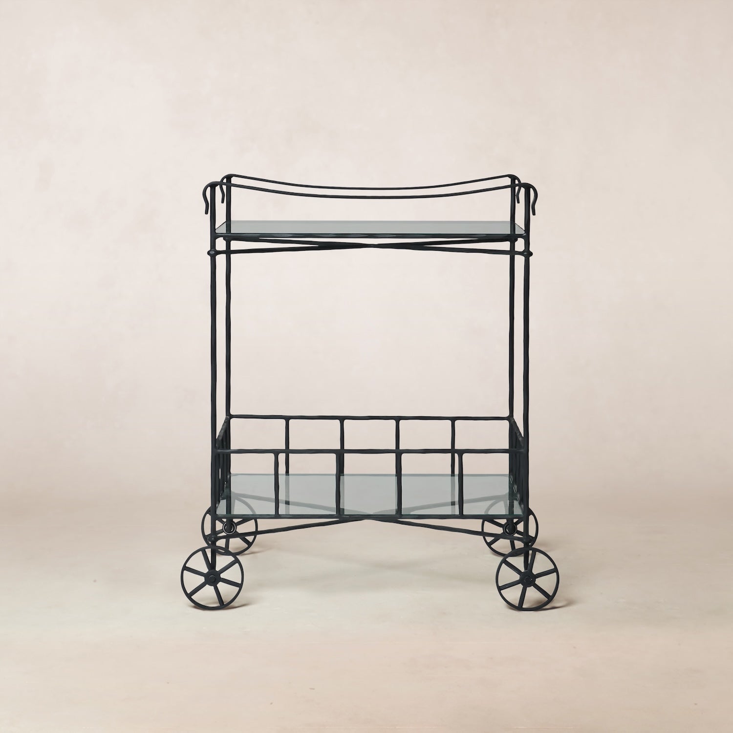 Outdoor-Barwagen – Schwarzer Rahmen