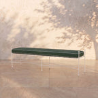 Gartenbank 178 cm – weißes Gestell
