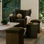 Saddle Oak Ottoman – Mokka
