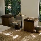 Saddle Oak Ottoman – Mokka