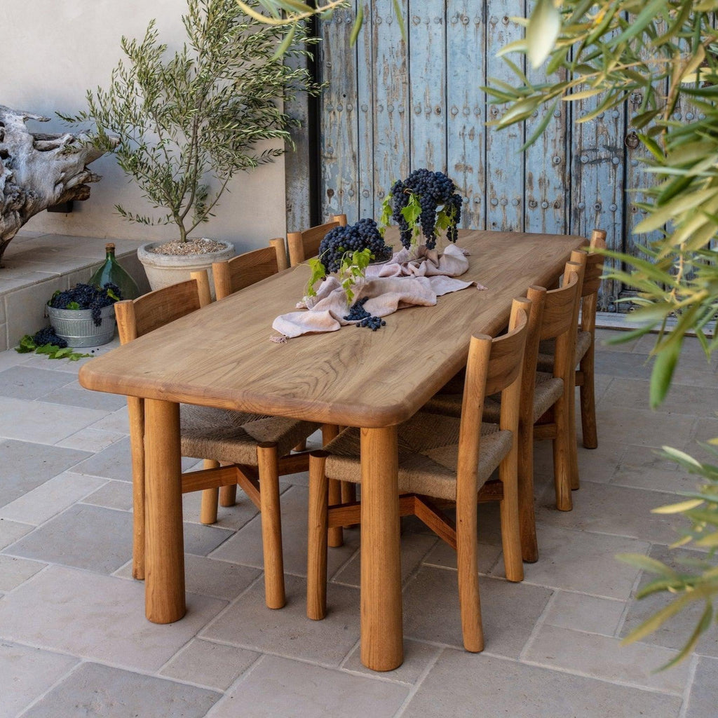 Esstisch "Warm Oak" aus massiver weißer Eiche, rechteckig