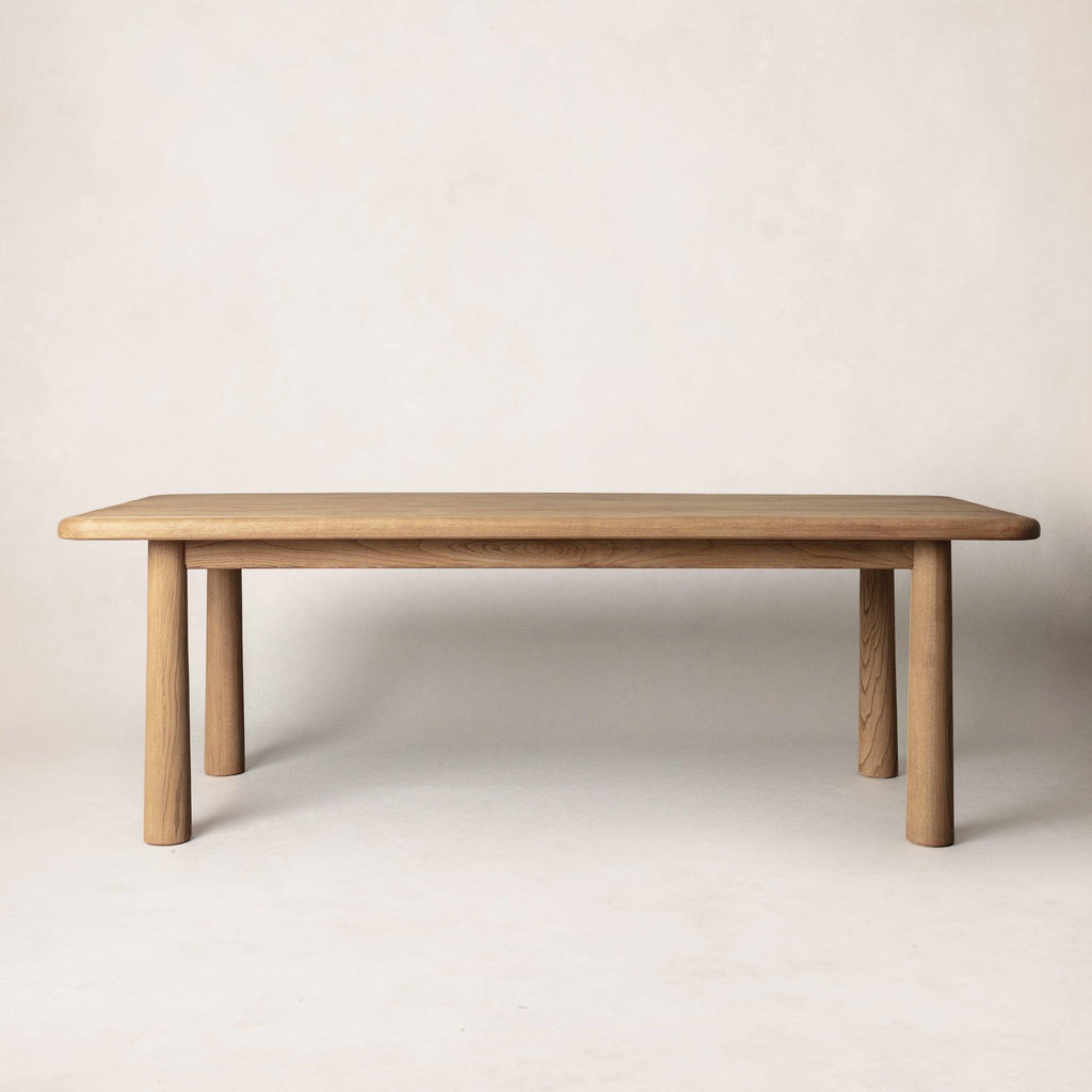 Esstisch "Warm Oak" aus massiver weißer Eiche, rechteckig
